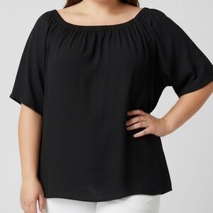😍SHOW SPECIAL - JOE FRESH Gathered Off The Shoulder  Blouse 2X